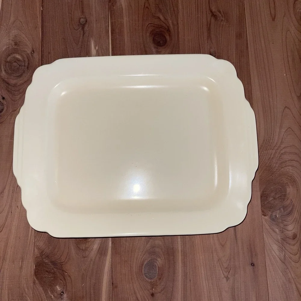 Vintage Homer Laughlin Ivory Platter Serving Tray 13